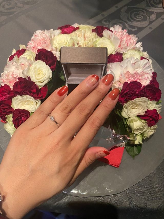 ディナーでサプライズからの着用写真です！