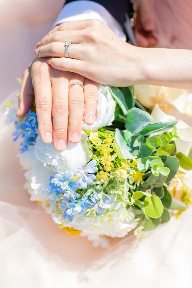 輝きが本当に素敵です。ダイヤモンドの装飾はハーフにしました。