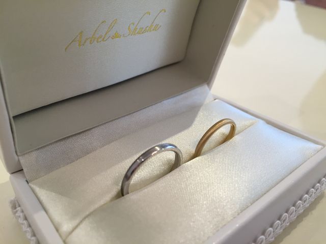 結婚指輪です。