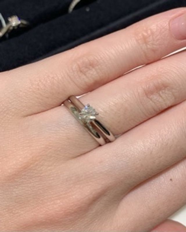 結婚指輪と重ね付け