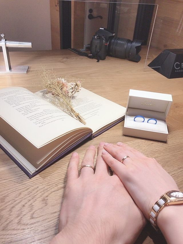 型が完成後。着用している指輪はおまけで真鍮で作成した指輪です