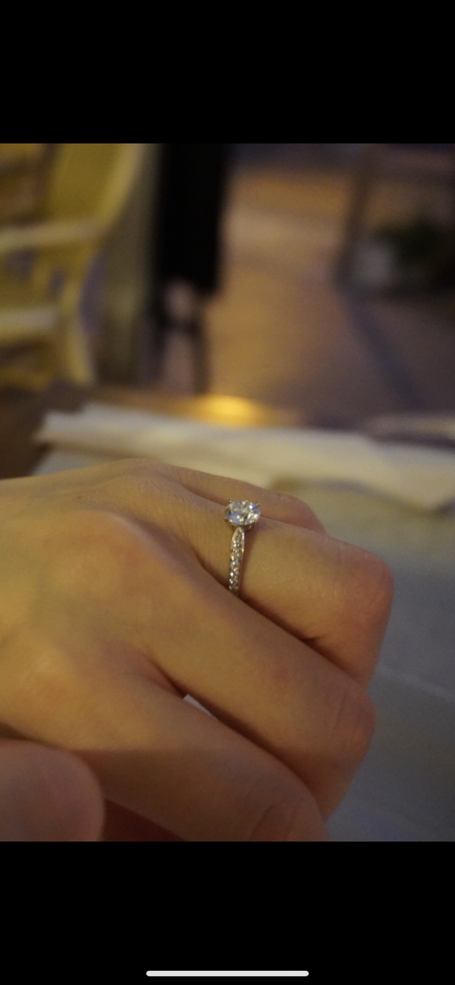 婚約指輪はTiffanyのハーモニーにしました。