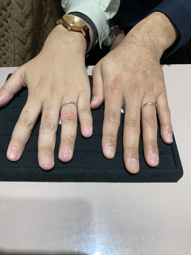 素敵なマリッジリングです！