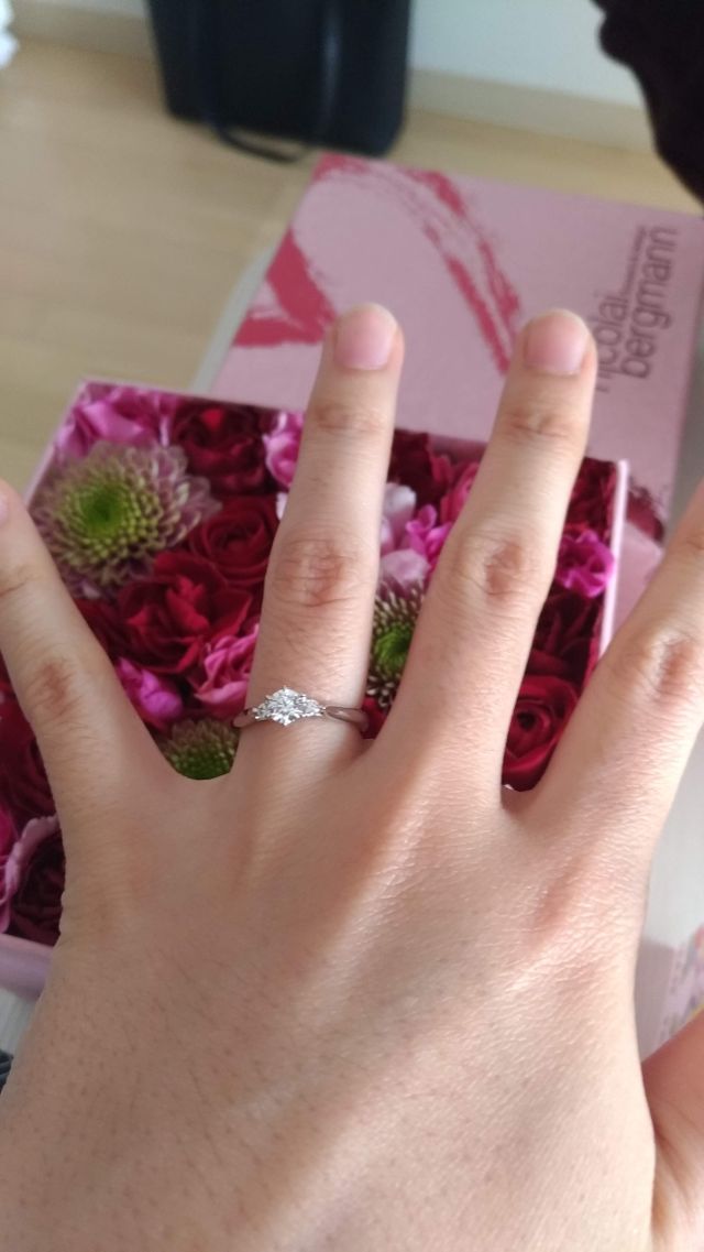 お花と一緒に♡