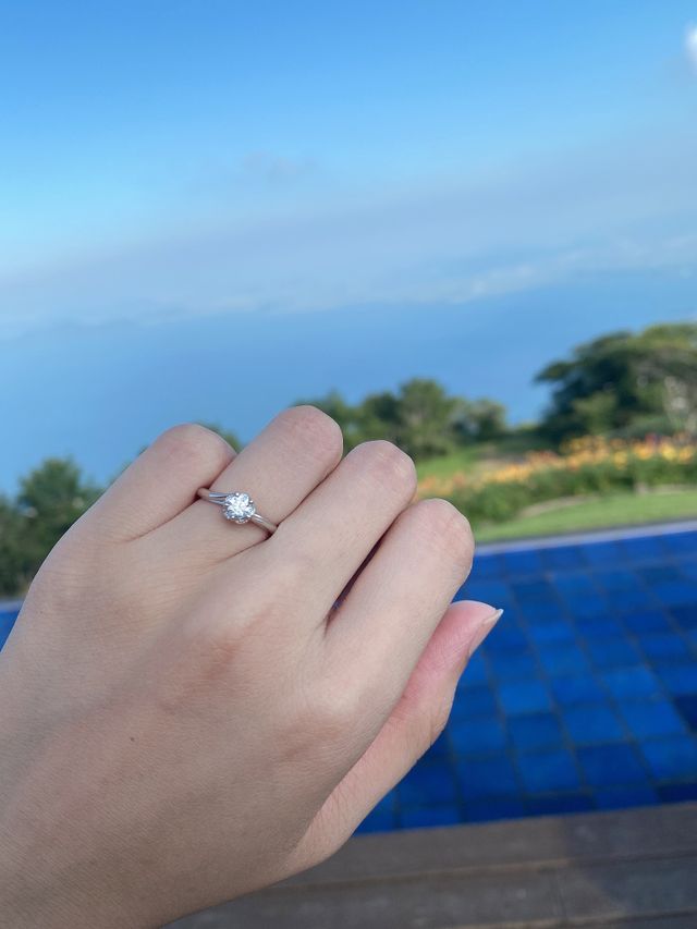 プレゼントしていただいてはめた写真