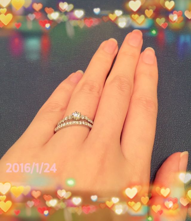 ダイヤモンドシライシで購入決定時に1枚♡