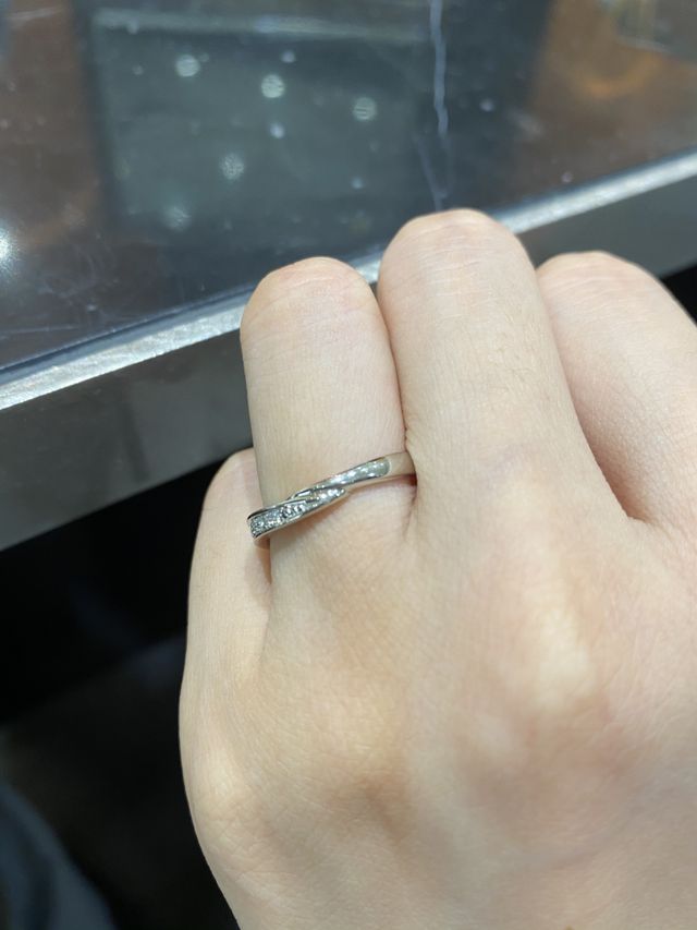 店舗での試着画です。