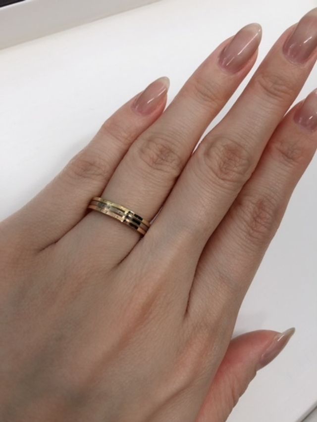 ゴールド三色のリング