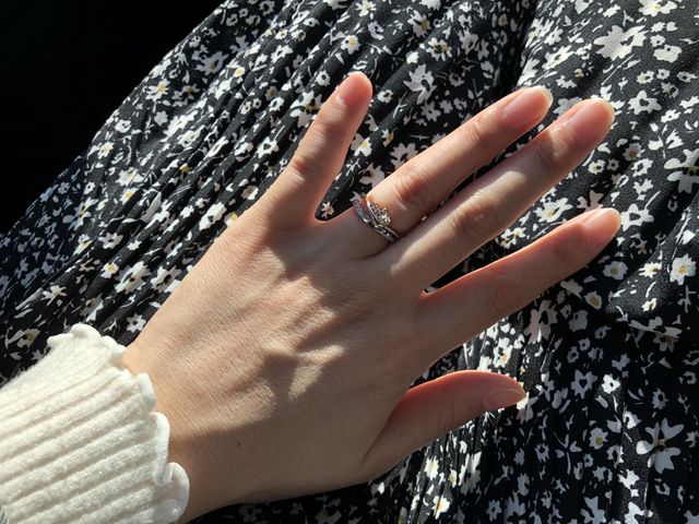 重ね付けが素敵です。