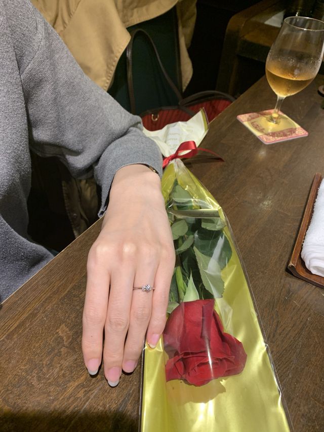 プロポーズしてもらった日に撮った写真です