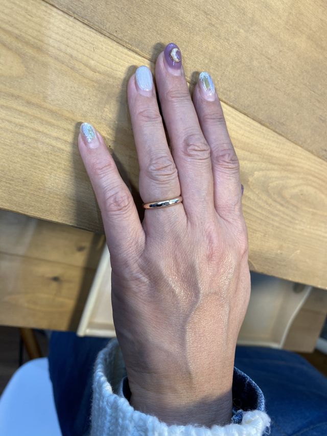 指輪が眩し過ぎる幸せの目印に