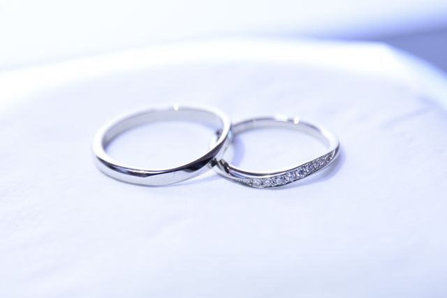出来上がった結婚指輪