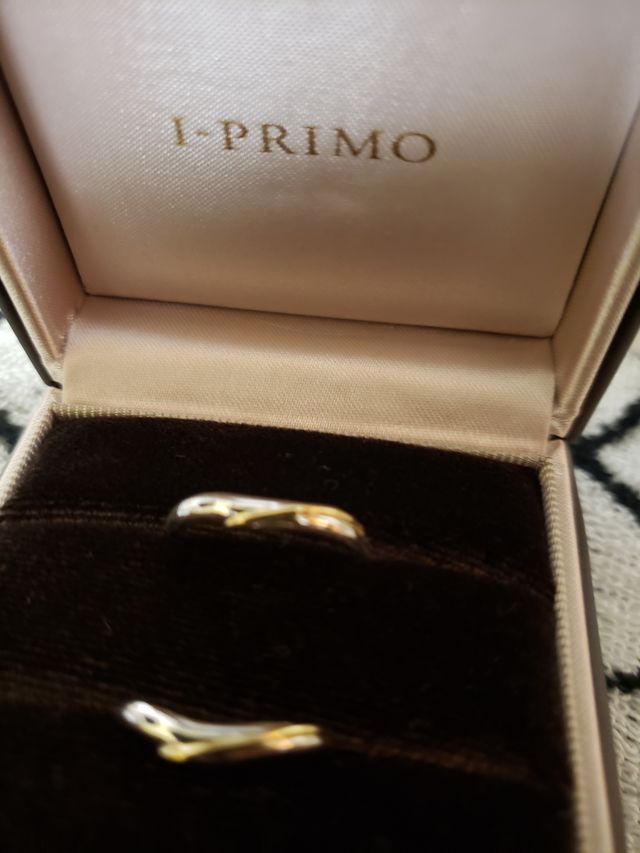 指輪注文して手元に届いたものです！