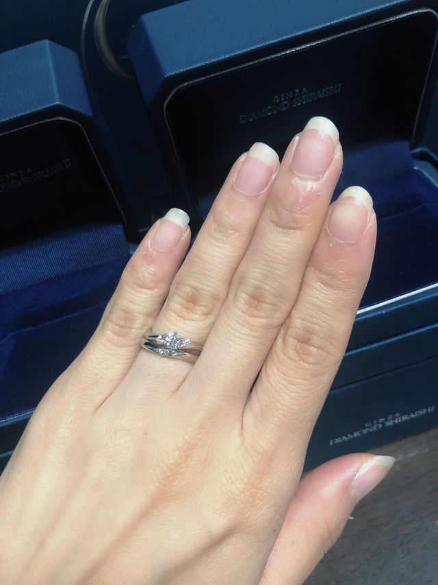 重ね付けして華やかに