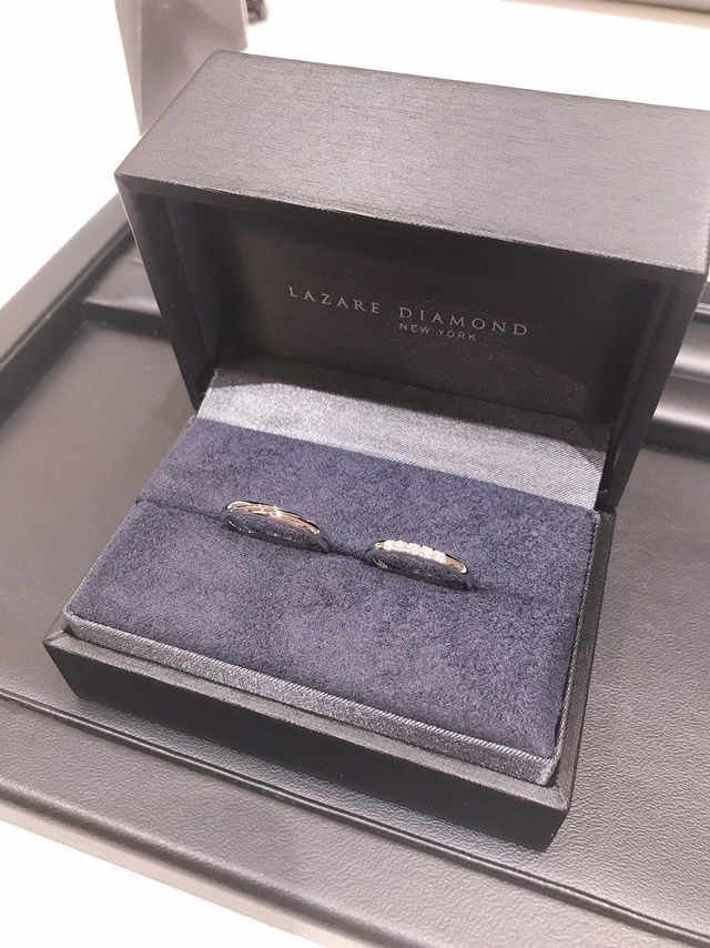 完成した指輪写真