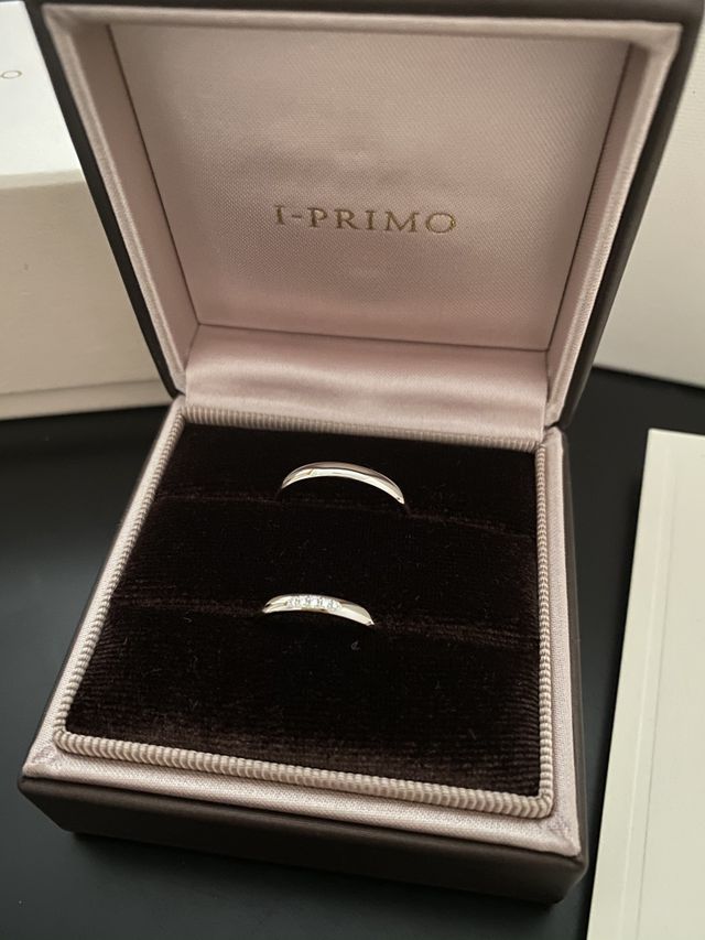 2人で幸せに指輪を見ると身が引き締まります！大切なものです！