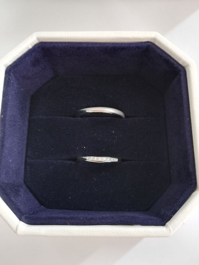 結婚指輪の写真です。