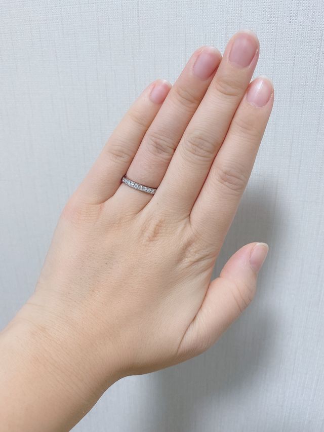 キラキラ輝くダイヤモンドがとても気に入っています。
