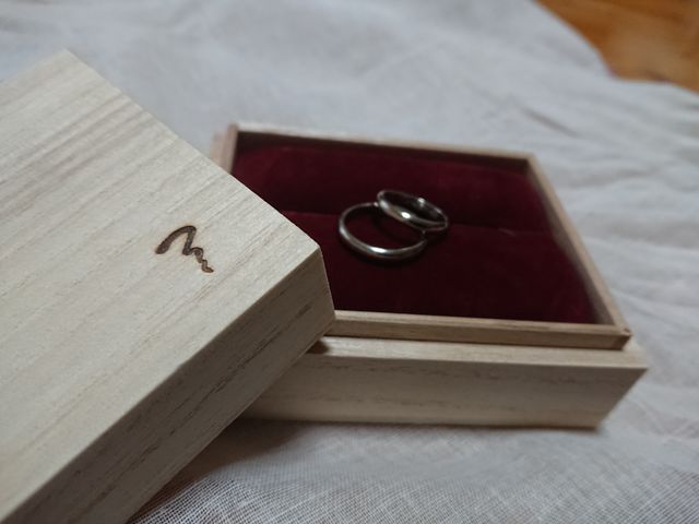 結婚指輪を作っていただきました。