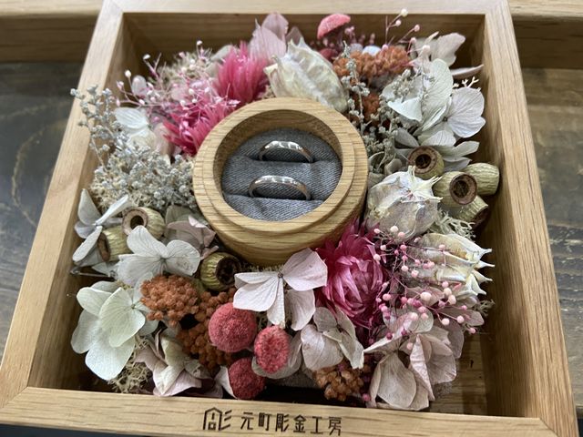 2人で1から手作りで作った指輪です。、