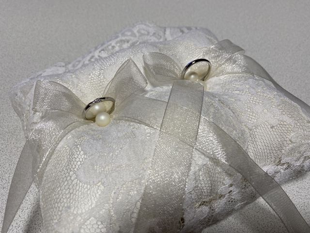 ノベルティーでいただいたリングピローです。