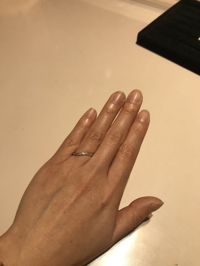 手にあうとオススメしてもらった、プラチナのウェーブです。