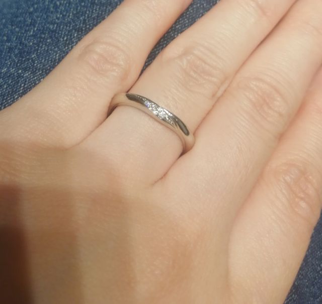 輝きのある指輪