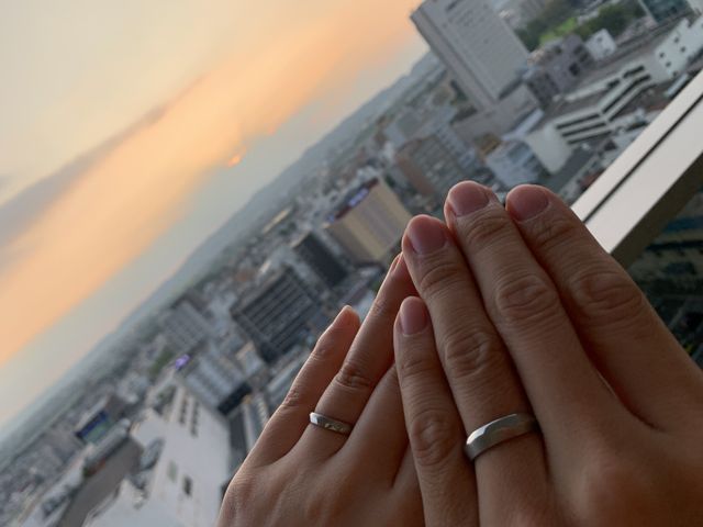 指輪が届いた日に撮影！