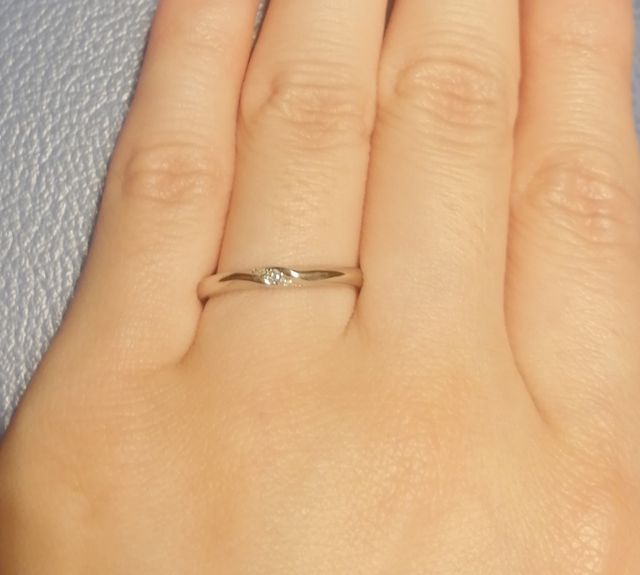 結婚指輪の試着