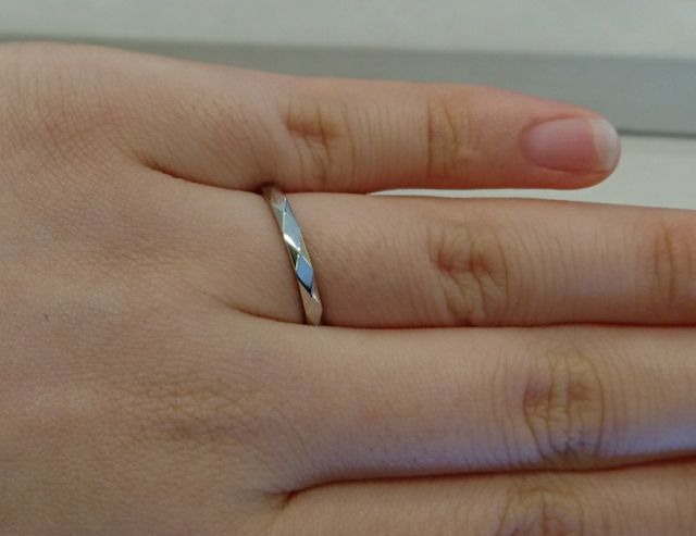 カットの面をアップで。