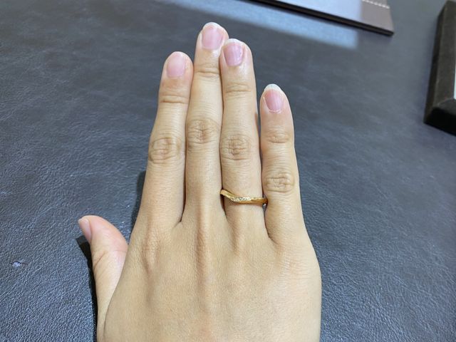 ピンクゴールドで肌に馴染んでもても可愛くて気に入りました♪