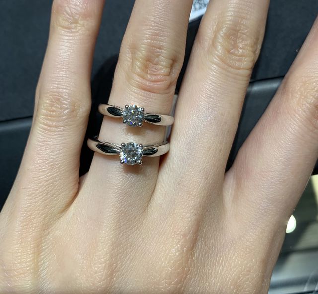 ボヌール　0.3カラットと0.4カラットを比べてみました