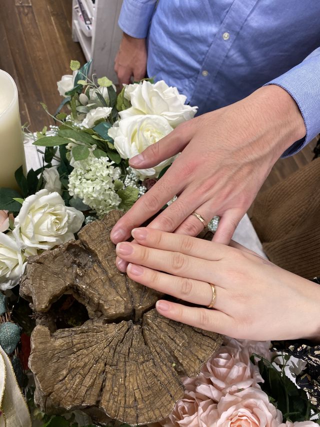 店内のフォトスポットで撮ってもらいました。