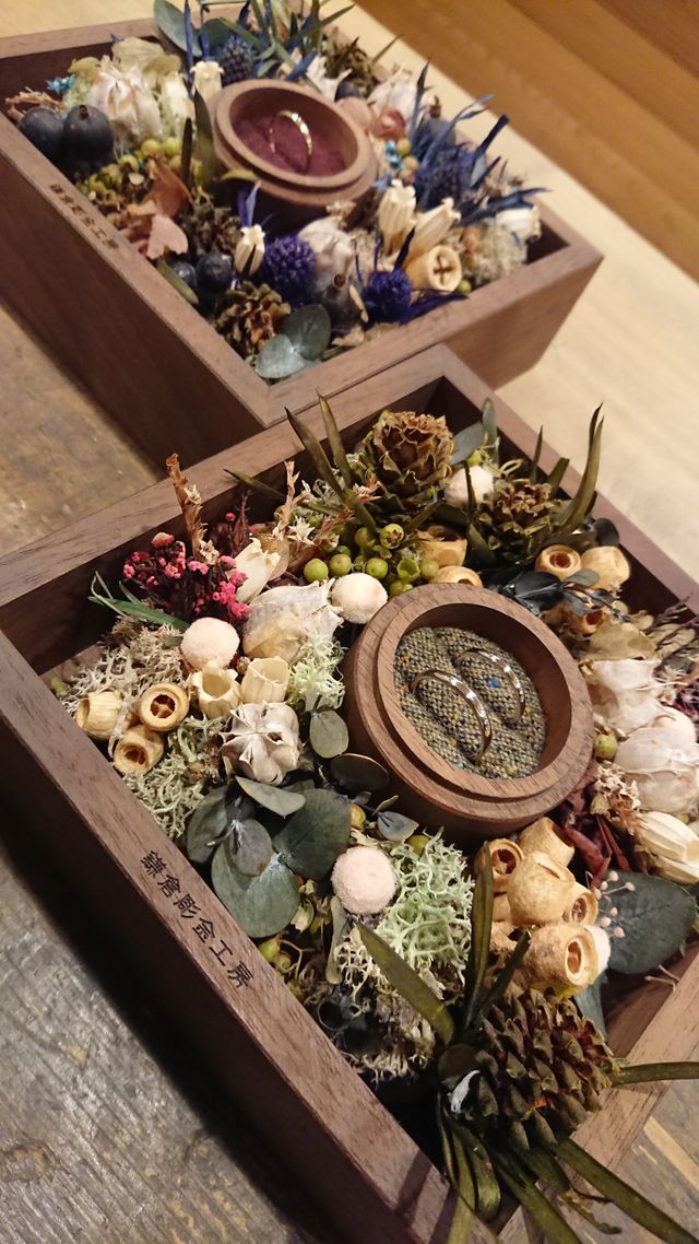 完成した指輪を撮影させていただきました！