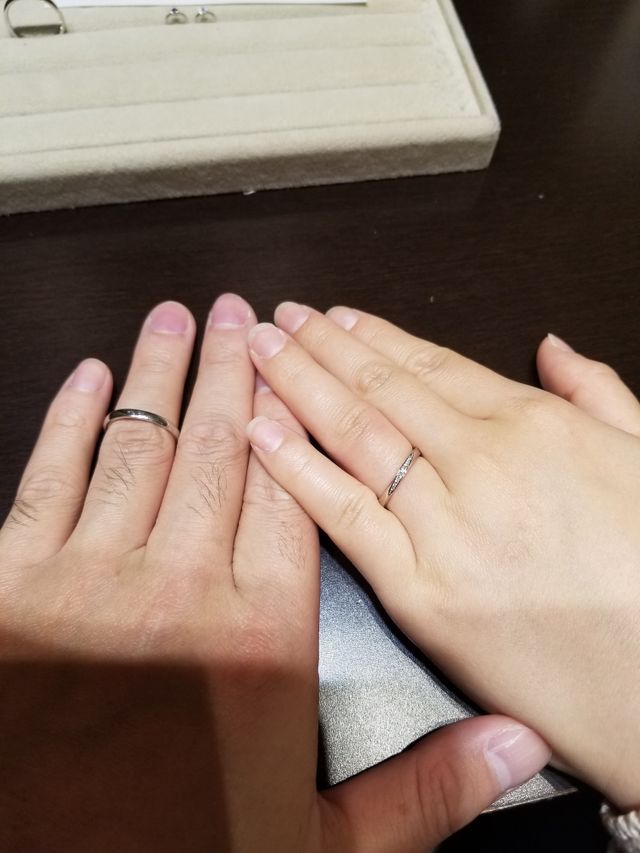 トレセンテさんの結婚指輪！
アニバーサリオです。