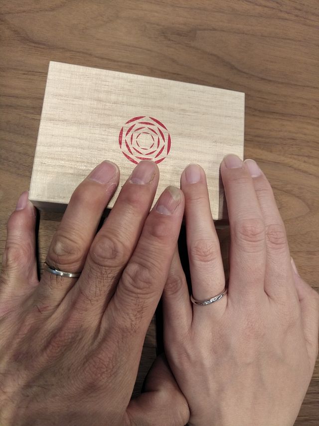 それぞれの違うコンセプトの指輪を選びました。