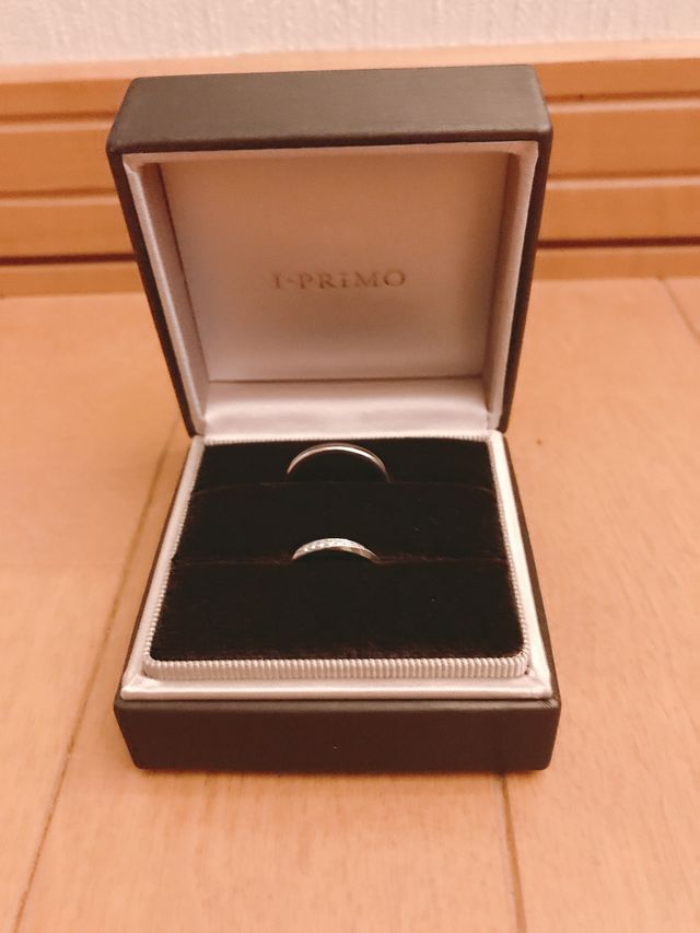 出来上がった指輪です！