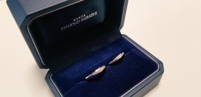 男性用は夫の細くて長い、節の張った指にも似合いました