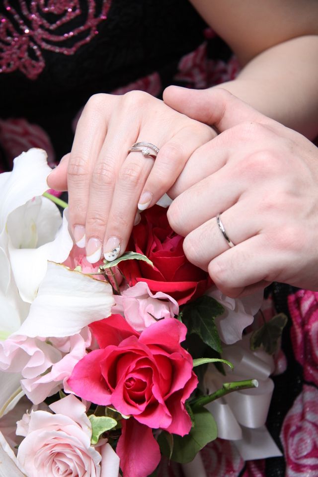 結婚式当日のマリッジリング