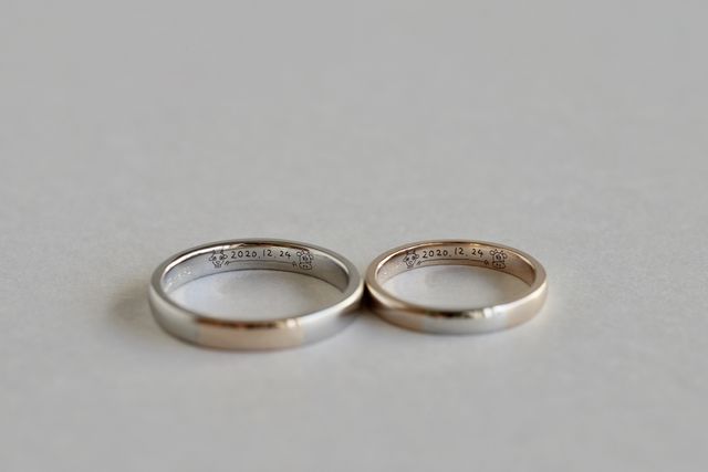 手書きのレーザー刻印を入れていただきました