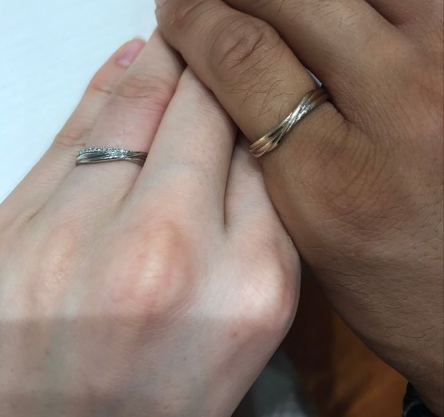 お店で試着した時の写真です。