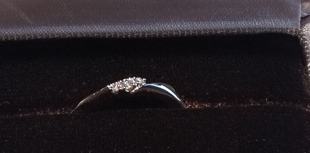 購入した指輪の写真です