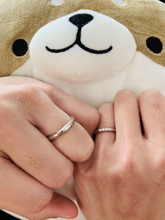 指輪つけて撮りました