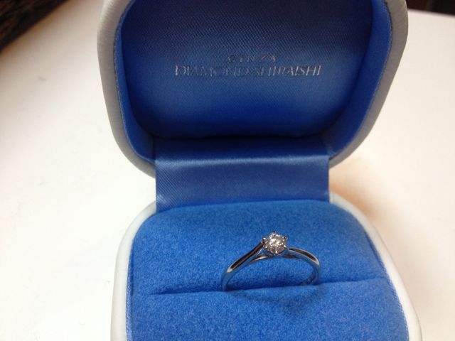 自分でデザインを選んだエンゲージリング