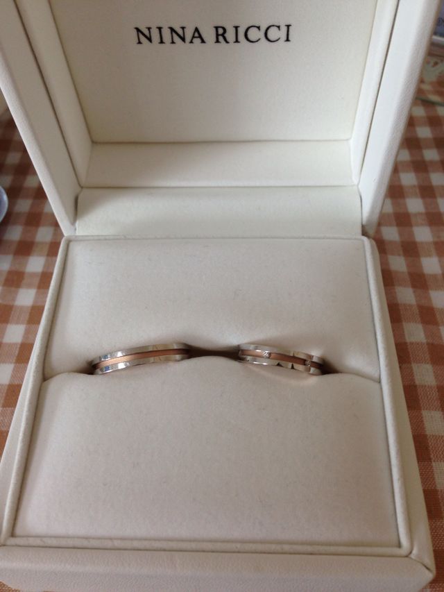 結婚指輪です。