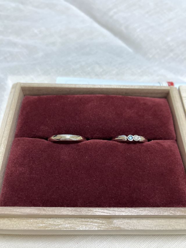 彼と2人で作りたいデザインを盛り込んで作っていただきました！