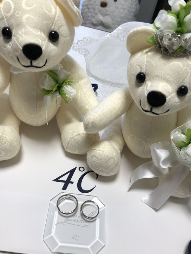 ペアではないですがそれぞれ好きなデザインを選びました。