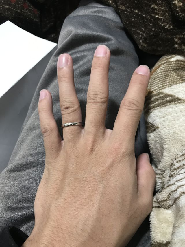新郎用の結婚指輪です。