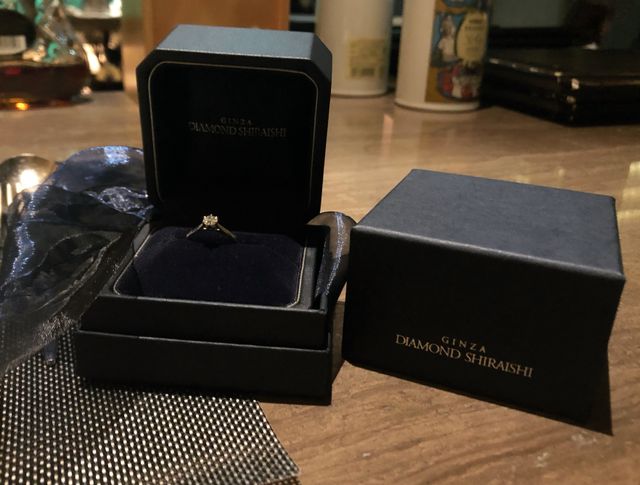 彼氏買ってくれたので、とても素敵なダイヤでした。