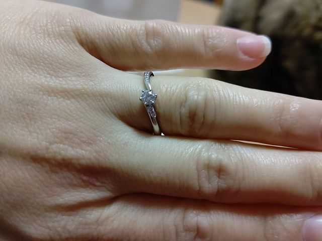 スパイラル状の高品質ダイヤモンド、プラチナ950丈夫素材